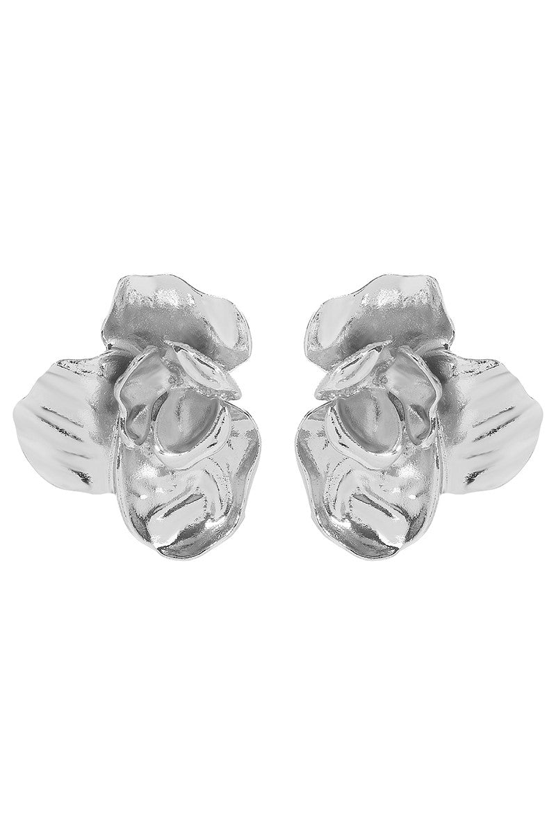 Metallic Petal Earrings