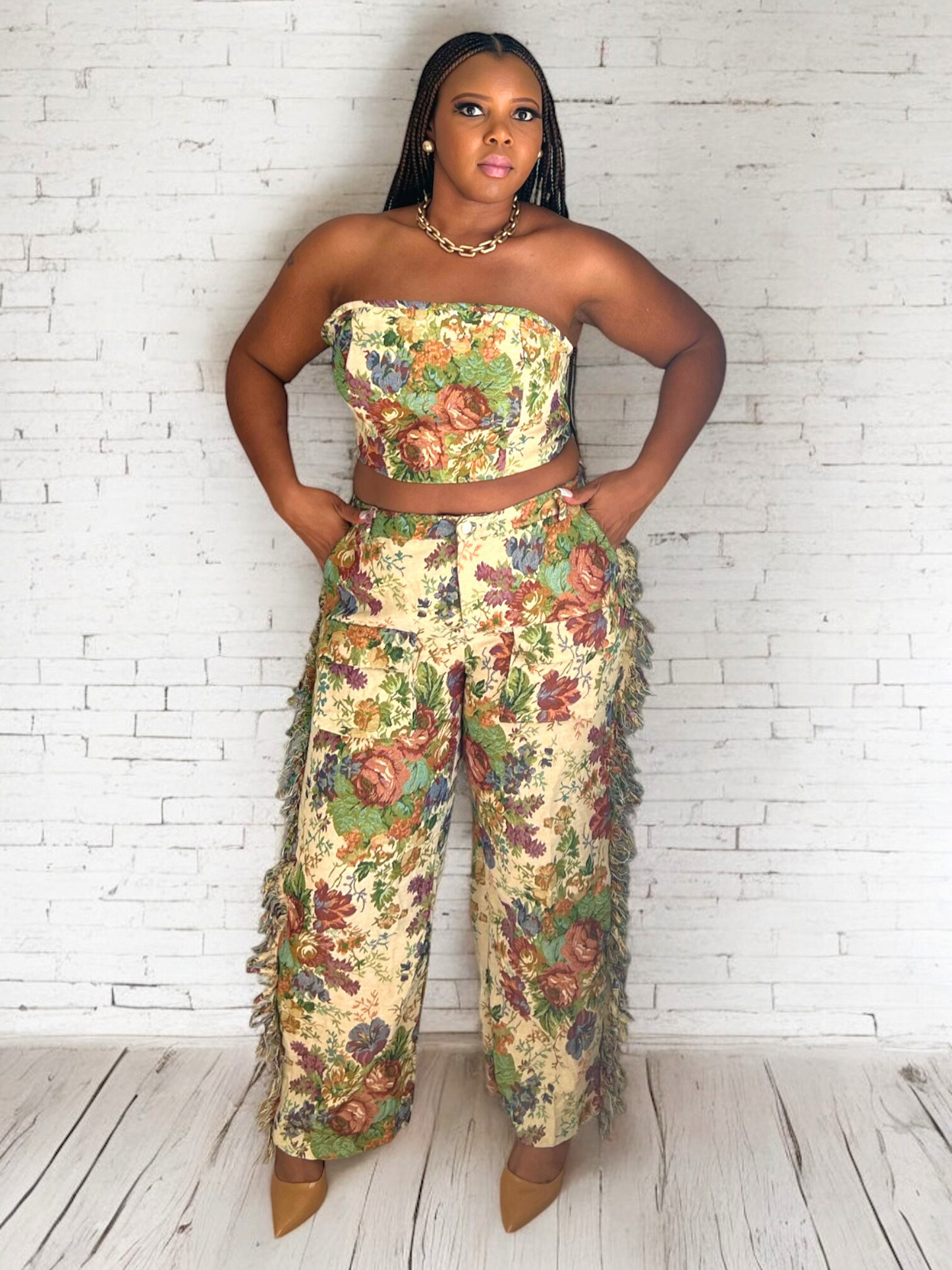 Vintage Floral 2 Piece Set