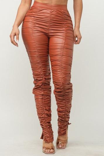 Ruched High Waist Pants